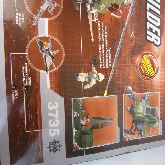 Mega Bloks Pro Builder #3735 Hydra Airborne Support Unit -NEW(Other: Box Damage) - Picture 7 of 14